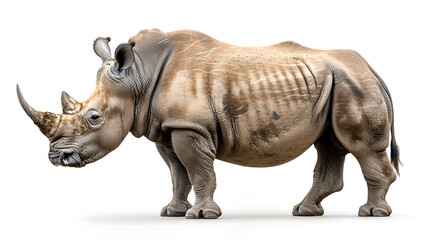 Obraz premium Ceratotherium simum, the White Rhinoceros ten years old 