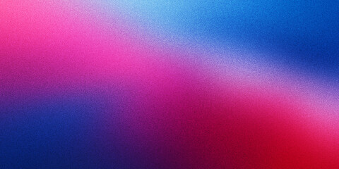 Gradient grain noise abstract background with color gradation texture. Grain noise gradient background of neon glow and halftone colors wave