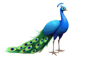 Fototapeta premium PNG Peacock cartoon peacock animal bird.