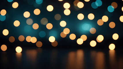  Artifical Intelligence generated bokeh abstract light background. Festive Background With