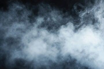 Fototapeta premium A close-up shot of smoke on a black background