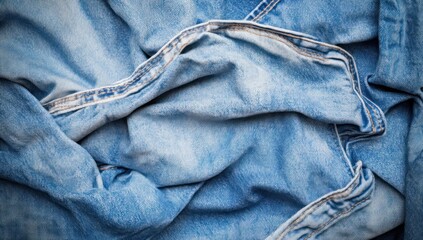 Blue Denim Fabric Texture