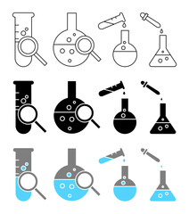 Laboratory Equipment Icon Set