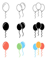 Balloon Icon Set