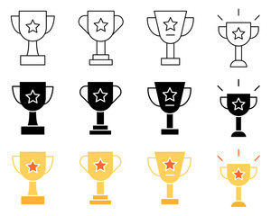 Trophy Icon Set