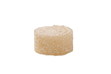 Coconut candy roll isolated on a white background.
