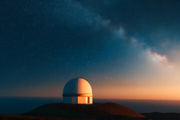 Obraz premium Space Observatory | Cutting-Edge Facility for Astronomical Research and Exploration of the Universe