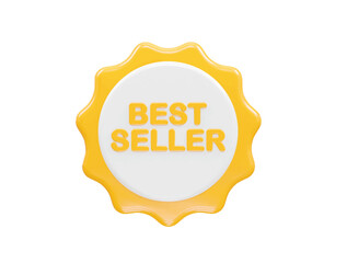 Best seller icon 3d rendering illustration