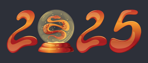 Numbers 2025, Snake in snow globe