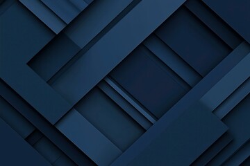 Abstract Geometric Pattern of Intersecting Blue Stripes and Squares