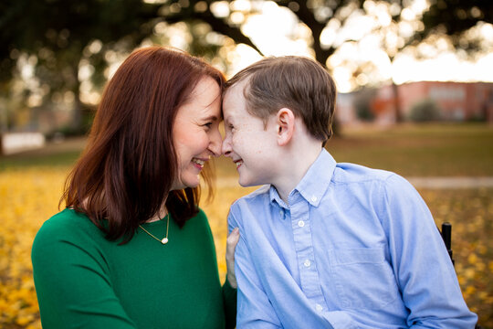 Happy Mother and Son