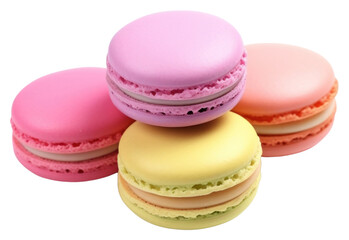Fototapeta premium PNG Macarons food white background confectionery.