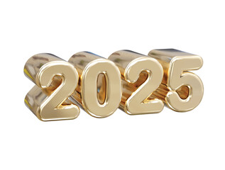 2025 new year text effect illustration element
