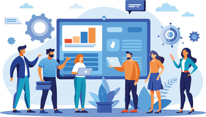 Online business markating SVG image 