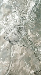 water splashes white background generate ai