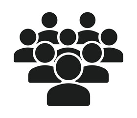 Group of people vector illustration. Group of people icon. Cloud icon