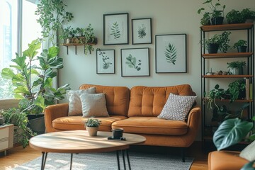 A charming contemporary apartment with inviting decor in warm hues and affordable furnishings, ideal for newcomers to renting.
