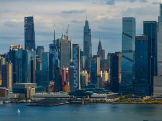 Midtown uptown NYC Skyline from Hoboken NJ