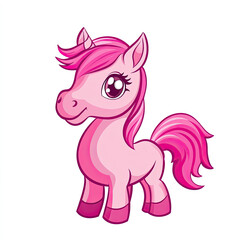 Beautiful Pony Logo, Horse Design for Your Corporate and Business Graphic Resource or Creative Project, Ai Generative