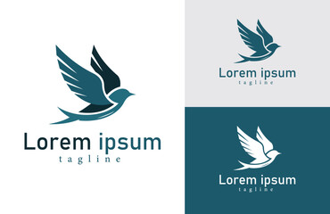 Elegant Bird Logo Template Perfect for Branding & Minimalist Designs