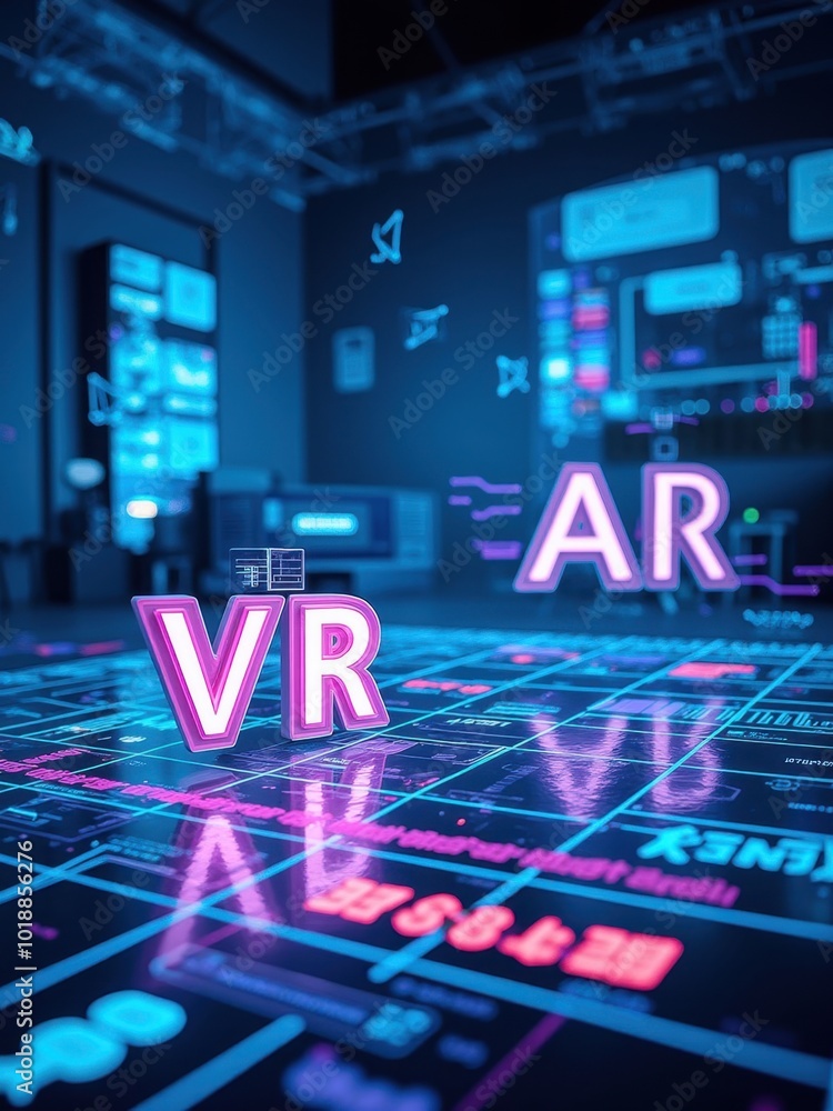 Poster dynamic virtual reality scene with ar elements