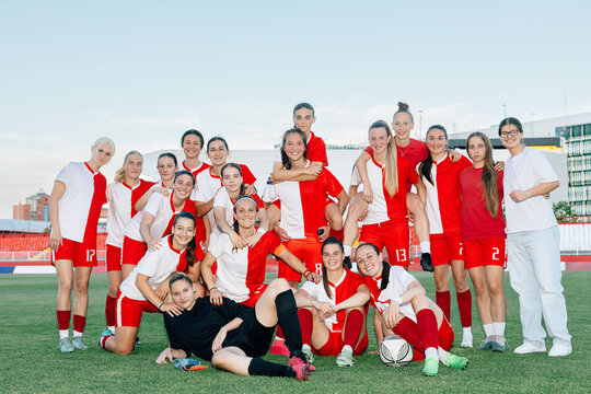 Professional Sports Team Group Portrait