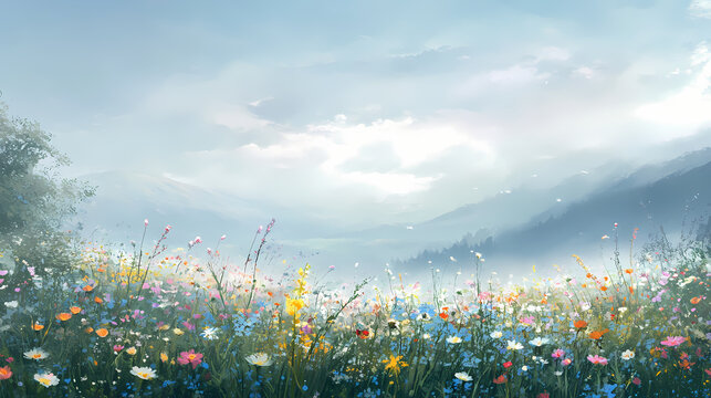 field of flowers