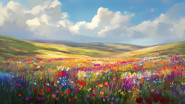 field of flowers