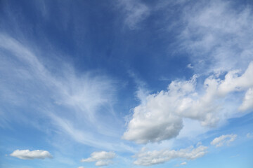 Fototapeta premium White clouds in blue sky