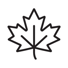 maple leaf silhouette vector illustration