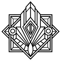 set of black and white shapes