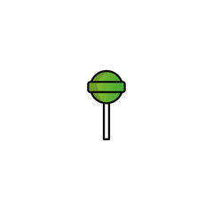 Lollipop logo icon flat vector design