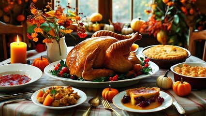 Familia reunida el dia de acción de gracias o en cena de Navidad, Nochebuena, festejo y cena familiar.  Celebración. 