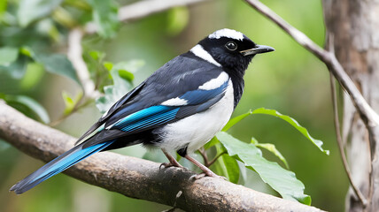 Bird sat on the tree