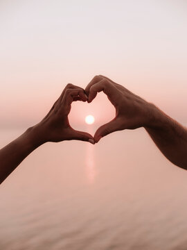 Hands Forming Love Heart Symbol 