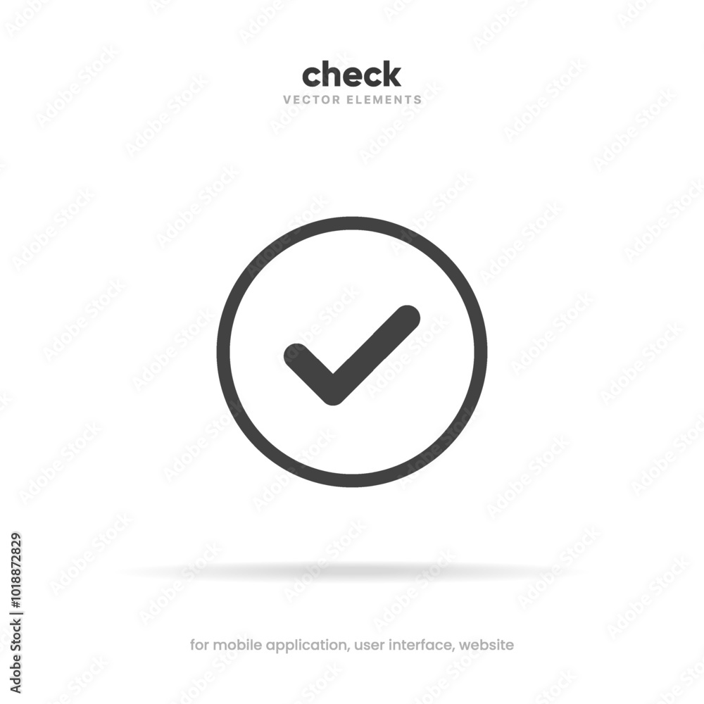 Poster yes or no icon. green tick symbol and red cross sign in circle. checkmark and check icon. approval. 
