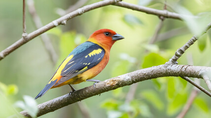 Bird sat on the tree
