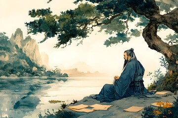 Confucius. Self-reflection and honesty lead to personal growth. (Analects 9:4)