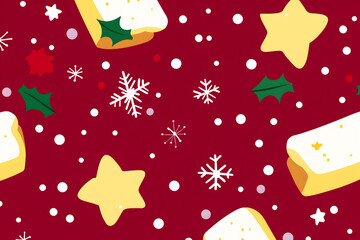 Festive Panettone Pattern for Holiday Decor