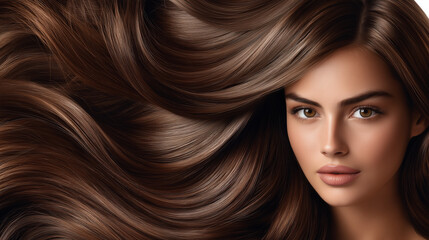 portrait of a woman with long hair