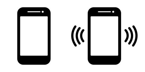 Phone call icon set, Telephone call sign, Contact us icon. Smartphone ringing. Phone sign. Ringing phone simple icon set. Vector illustration