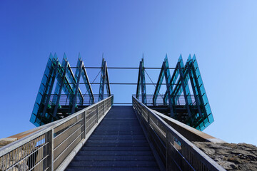 Die Aussichtsplattform Jahrtausendblick bei Rinteln in Niedersachsen