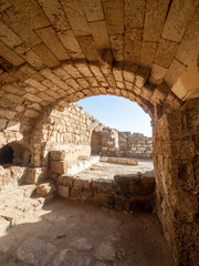 Ruins of the ancient city of Caesarea Maritima, Israel