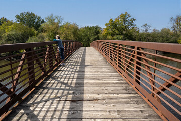 Woman on a Bridge