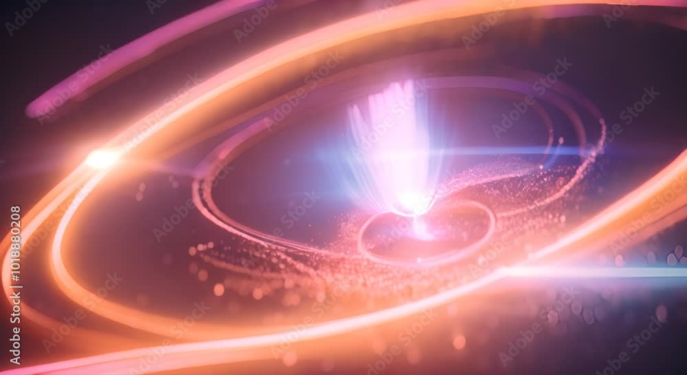 Poster glowing particle effect with unique attributes for video overlays and cinematic use 4k animation