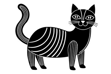  Black and White Mid Century Modern Cats Craft Design