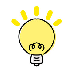 Obraz premium かわいい電球のイラスト