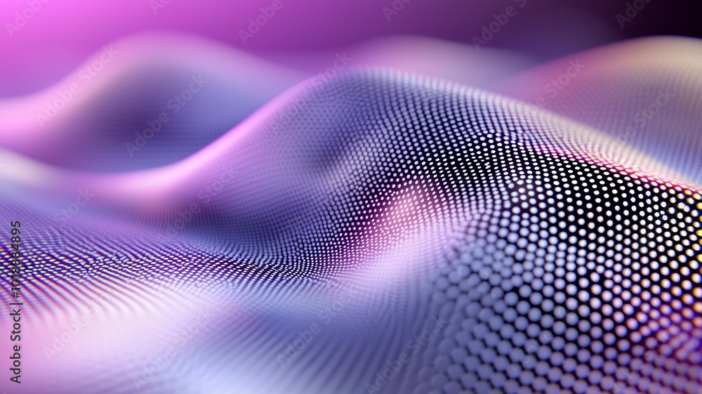 Poster colorful abstract wave patterns flowing together in a visually stunning display of light and texture