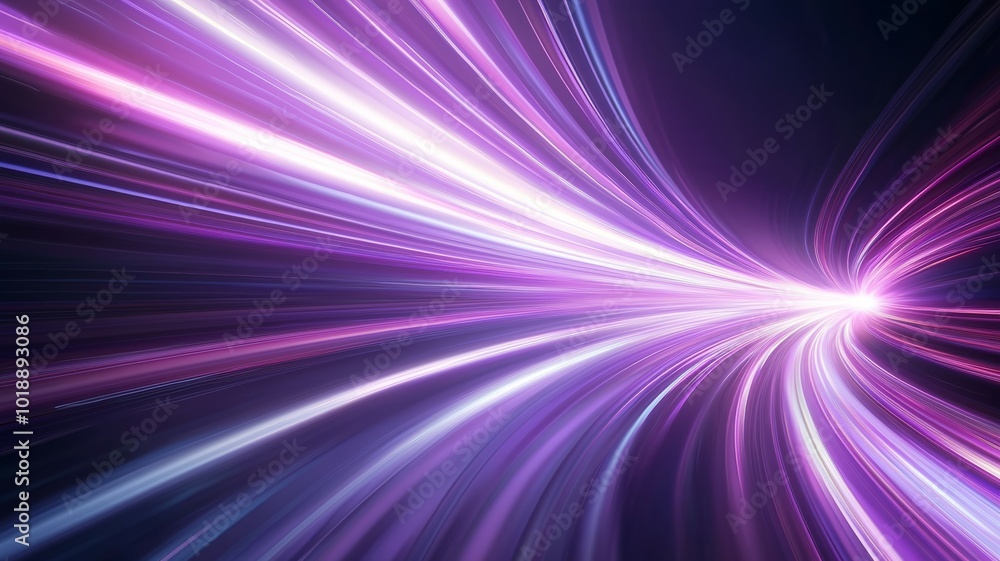 Poster vibrant light trails illuminate a dynamic abstract background, creating a sense of motion and energy