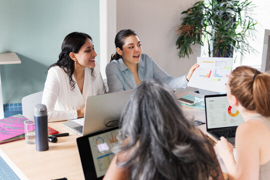 Group of women working in the office.